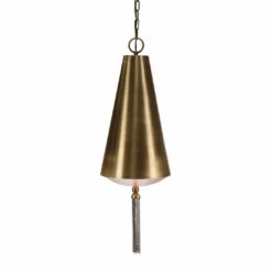 Uttermost Nador 1 Light Brass Pendant