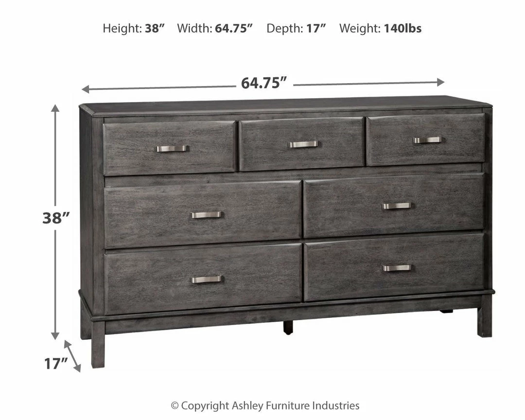 Budget โ๏ธ Ashley Furniture Caitbrook - Gray - ๐ Dresser, Mirror ๐ Dressers ๐ 7 Ashley Furniture Caitbrook - Gray - Dresser, Mirror Dressers