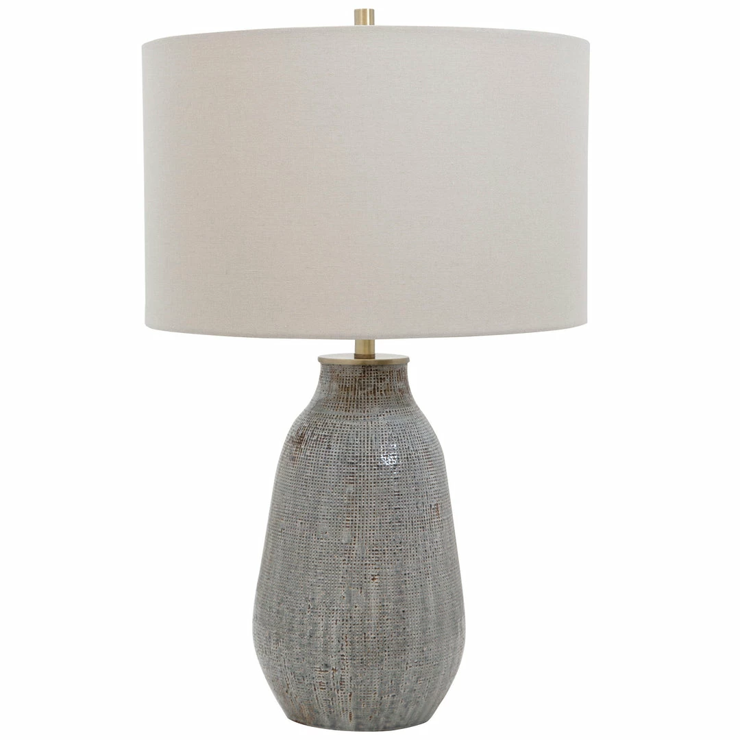 Deals 👏 Accessories Uttermost Monacan Gray Textured Table Lamp 🤩 9 Accessories Uttermost Monacan Gray Textured Table Lamp