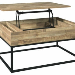 Ashley Furniture Gerdanet - Natural - Lift Top Cocktail Table