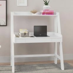 Ashley Furniture Blariden - White - Desk W/hutch
