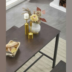 Signature Design By Ashley® Playden - Black/brown - Rect Drm Counter Tbl Set(4/cn) Dining Room Sets