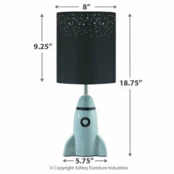 Ashley Furniture Cale - Gray/black - Ceramic Table Lamp (1/cn)