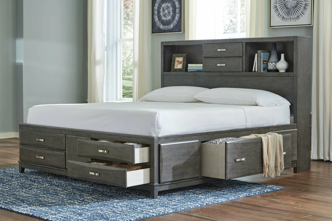 Best reviews of 🛒 Signature Design By Ashley® Beds Caitbrook - Gray - California Storage Bed With 8 Drawers 🎁 7 Signature Design By Ashley® Beds Caitbrook - Gray - California Storage Bed With 8 Drawers