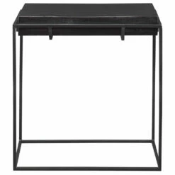 Uttermost Telone Modern Black Side Table