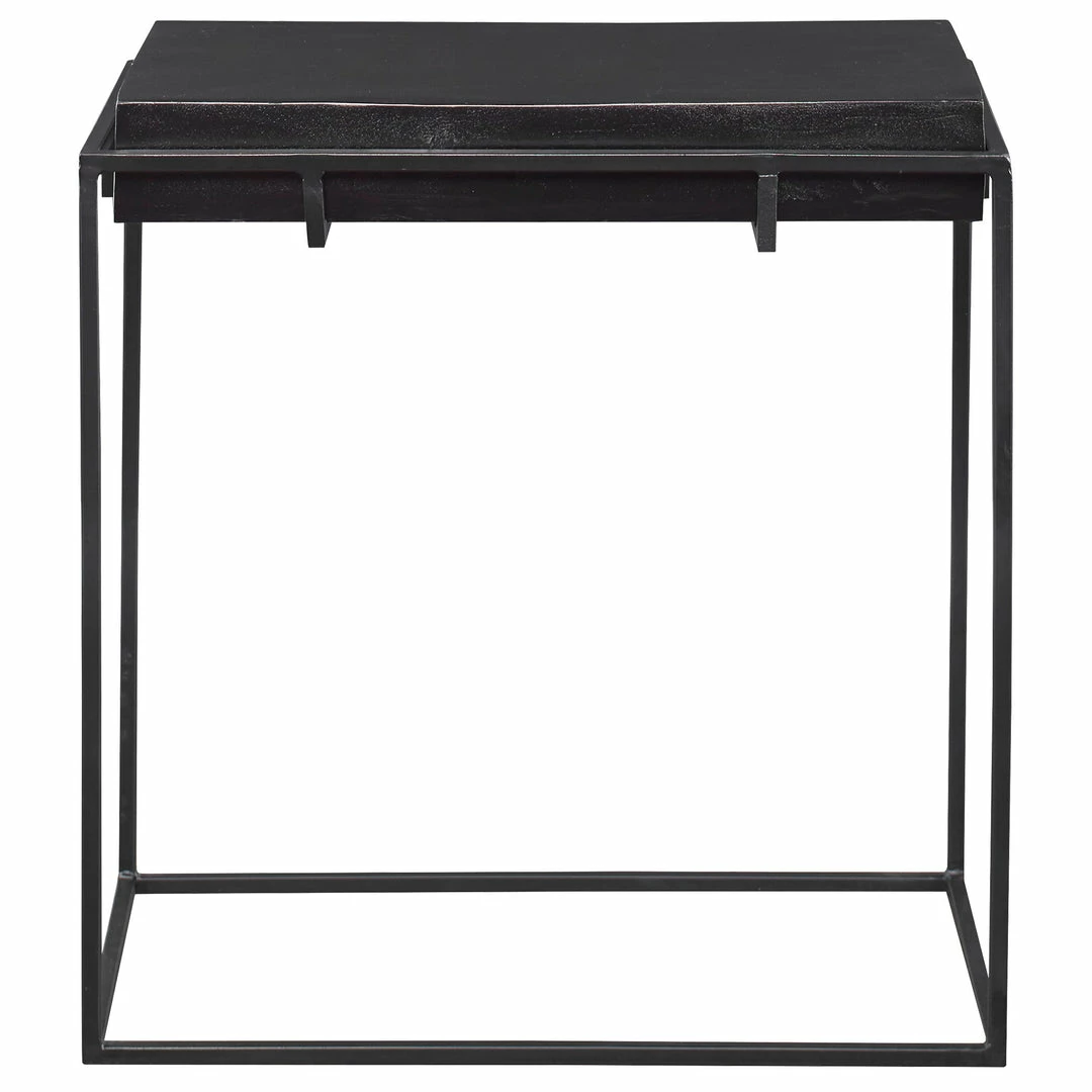 Cheapest 🥰 Uttermost Telone Modern Black Side Table 🤩 3 Uttermost Telone Modern Black Side Table
