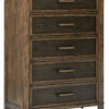 Ashley Furniture Wyattfield - Brown / Beige - Five Drawer Chest