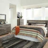 Signature Design By Ashley® Cazenfeld - Black/gray - 6 Pc. - Dresser, Mirror, Chest, King Panel Headboard, 2 Nightstands Bedroom Sets