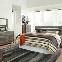 Signature Design By Ashley® Cazenfeld - Black/gray - 6 Pc. - Dresser, Mirror, Chest, King Panel Headboard, 2 Nightstands Bedroom Sets