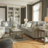 Signature Design By Ashley® Alandari - Gray - 3 Pc. - Sofa, Loveseat, Swivel Glider Accent Chair Living Room Sets