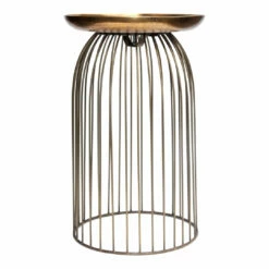 Moe's Home Collection Tables Aviary Accent Table Small Antique Brass