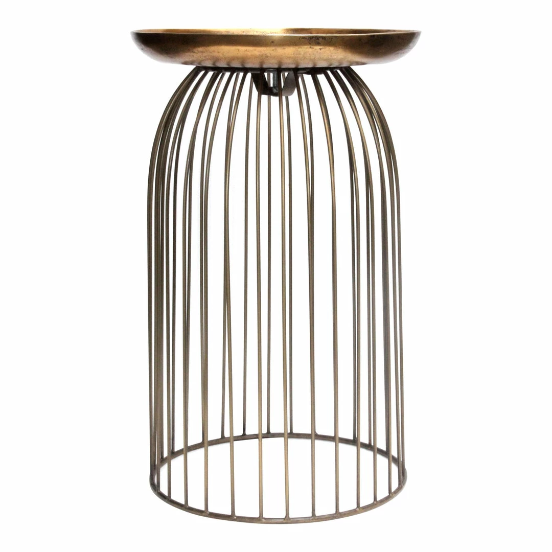 Discount ๐ Moe's Home Collection Tables Aviary Accent Table Small Antique Brass โ 3 Moe's Home Collection Tables Aviary Accent Table Small Antique Brass