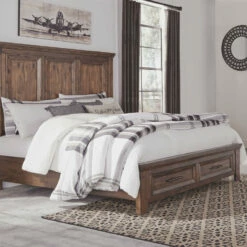 Best deal ✨ Millennium® By Ashley Royard - Warm Ultimate Best In Class 👗 Dresser, Mirror, Panel Bed With 2 Storage Drawers Bedroom Sets 🎁 9 Millennium® By Ashley Royard - Warm Ultimate Best In Class Dresser, Mirror, Panel Bed With 2 Storage Drawers Bedroom Sets