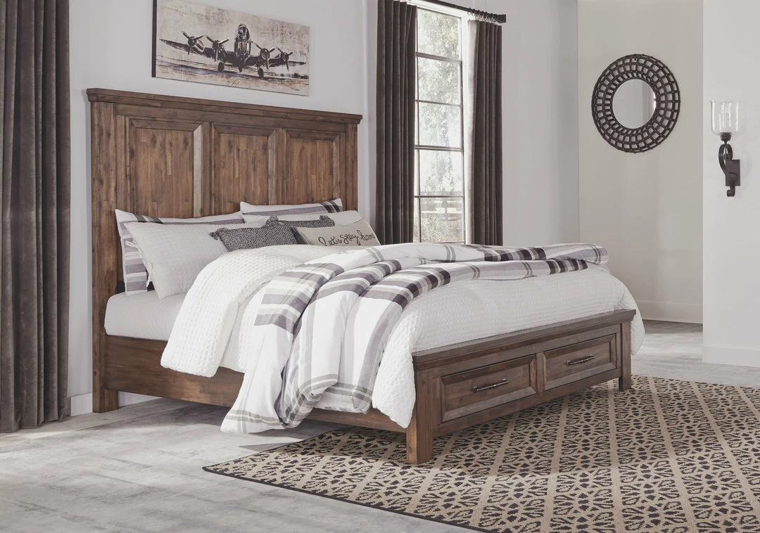 Best deal ✨ Millennium® By Ashley Royard - Warm Ultimate Best In Class 👗 Dresser, Mirror, Panel Bed With 2 Storage Drawers Bedroom Sets 🎁 6 Millennium® By Ashley Royard - Warm Ultimate Best In Class Dresser, Mirror, Panel Bed With 2 Storage Drawers Bedroom Sets