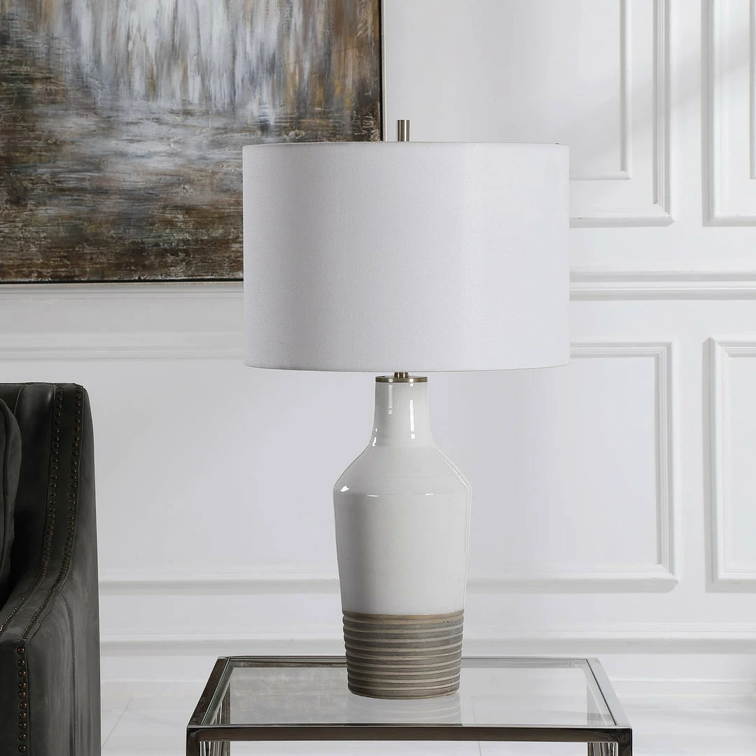 Discount ๐ Uttermost Dakota White Crackle Table Lamp ๐คฉ 4 Uttermost Dakota White Crackle Table Lamp