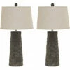 Ashley Furniture Sinda - Gray - Poly Table Lamp (2/CN) Accessories