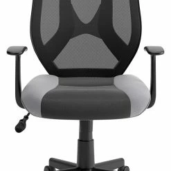 Signature Design By Ashley® Beauenali - Light Gray/black - Home Office Swivel Desk Chair Chairs