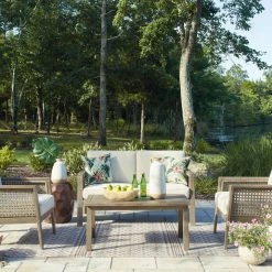 Signature Design By Ashley® Barn Cove - Brown - 4 Pc. - Lounge Set Outdoor Sets