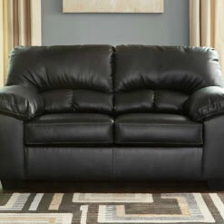 Ashley Furniture Loveseats Brazoria - Black - Loveseat