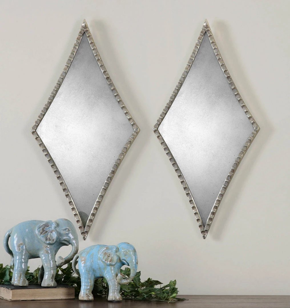 Deals ๐งจ Accessories Uttermost Gelston Silver Mirror S/2 ๐ 4 Accessories Uttermost Gelston Silver Mirror S/2