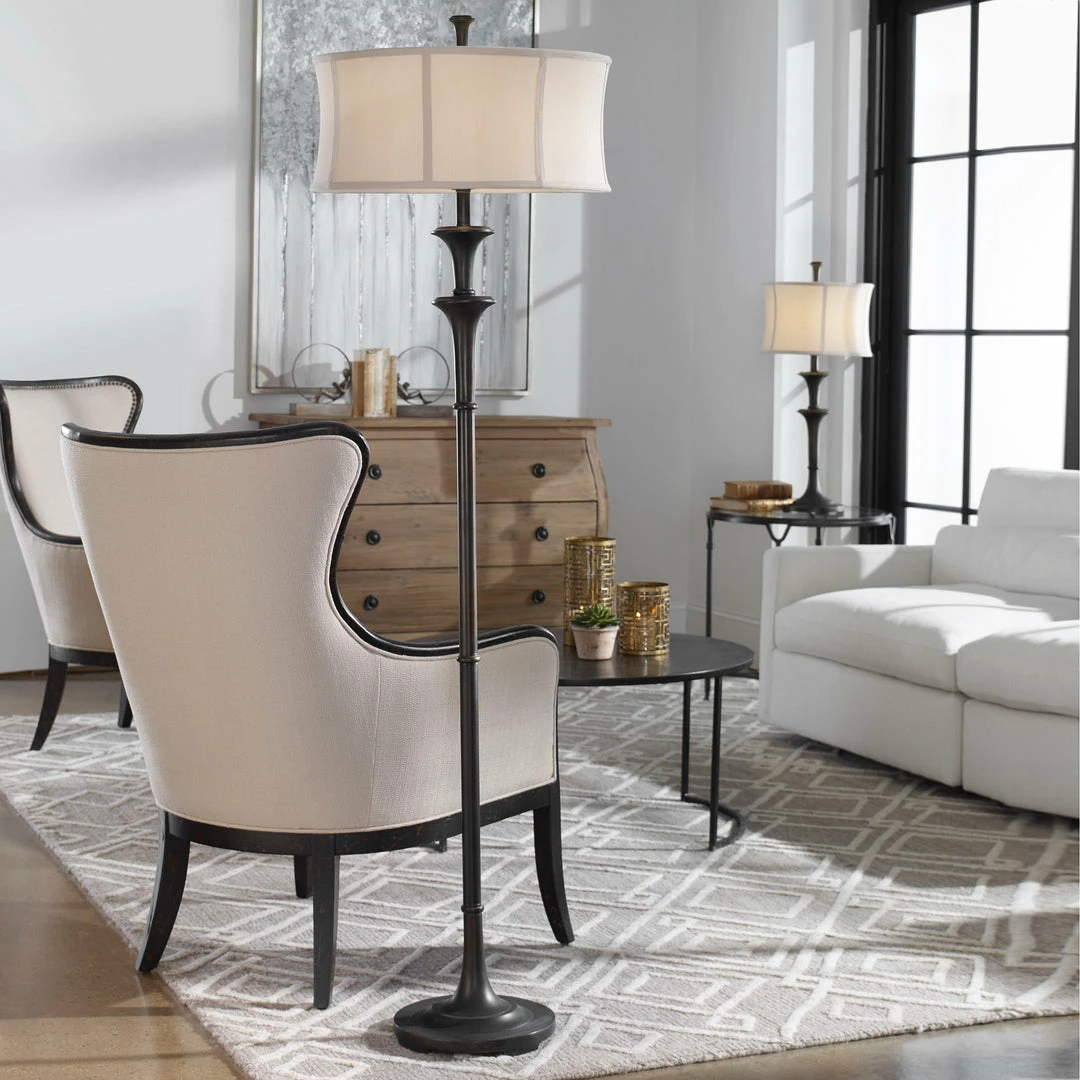 Brand new ๐ Uttermost Brazoria Floor Lamp ๐ 4 Uttermost Brazoria Floor Lamp
