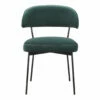 Moe's Home Collection Dolce Dining Chair Green Velvet-m2 Chairs