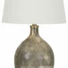 Ashley Furniture Jemarie - Gray/gold Finish - Glass Table Lamp (1/cn) Accessories
