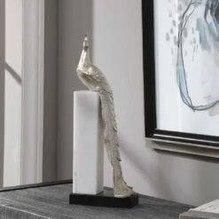 Uttermost Overseer Peacock Sculpture Table Decor