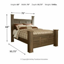Signature Design By Ashley® Beds Juararo - Dark Ultimate Best In Class California Poster Bed