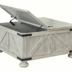 Ashley Furniture Carynhurst - Whitewash - Cocktail Table With Storage Tables