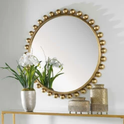 Best reviews of ๐ Uttermost Cyra Gold Round Mirror ๐คฉ 12 Uttermost Cyra Gold Round Mirror