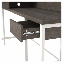 Flash Sale 💯 Ashley Furniture Dorrinson - White / Black / Gray - L-desk With Storage 😍 17 Ashley Furniture Dorrinson - White / Black / Gray - L-desk With Storage