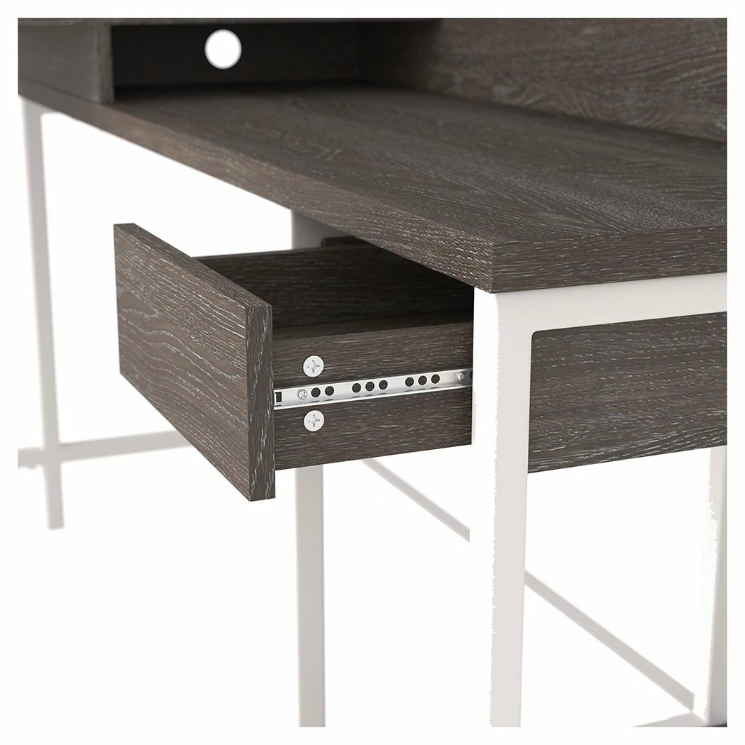 Flash Sale 💯 Ashley Furniture Dorrinson - White / Black / Gray - L-desk With Storage 😍 10 Ashley Furniture Dorrinson - White / Black / Gray - L-desk With Storage