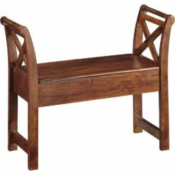 Ashley Furniture Abbonto - Warm Brown - Accent Bench Benches