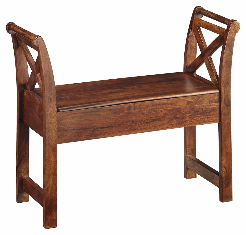 Best Pirce ๐ Ashley Furniture Abbonto - Warm Brown - Accent Bench Benches ๐ 3 Ashley Furniture Abbonto - Warm Brown - Accent Bench Benches