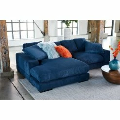 Moe's Home Collection Sectionals Plunge Sectional Navy