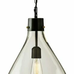 Ashley Furniture Avalbane - Clear/gray - Glass Pendant Light (1/cn)
