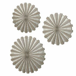 Uttermost Daisies Mirrored Circular Wall Decor, S/3