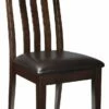 Ashley Furniture Haddigan - Dark Brown - Dining Uph Side Chair (2/cn)