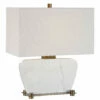 Uttermost Genessy White Marble Table Lamp