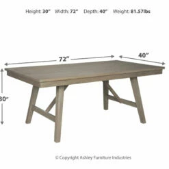 Ashley Furniture Tables Aldwin - Dark Gray - Rectangular Dining Room Table