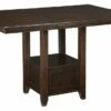 Ashley Furniture Tables Haddigan - Dark Brown - Rect Drm Counter Ext Table