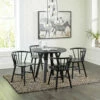 Best deal ⭐ Signature Design By Ashley® Otaska - Black - 5 Pc. - Round Dining Room Table, 4 Side Chairs 🎁 2 Signature Design By Ashley® Otaska - Black - 5 Pc. - Round Dining Room Table, 4 Side Chairs