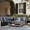 Signature Design By Ashley® Salem Beach - Dark Gray - 5 Pc. - Sectional Lounge Set Outdoor Sets