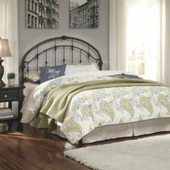 Brand new ⭐ Ashley Furniture Nashburg - Bronze Finish - Queen Metal Headboard 👏 8 Ashley Furniture Nashburg - Bronze Finish - Queen Metal Headboard