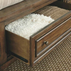 Signature Design By Ashley® Flynnter - Medium Brown - California King Sleigh Bed With 2 Storage Drawers