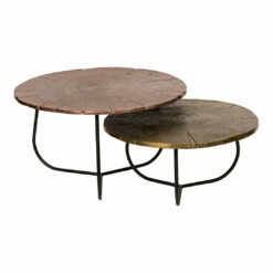 Moe's Home Collection Cross Section Tables Set Of 2