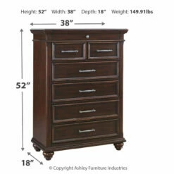 Ashley Furniture Brynhurst - Dark Brown - Chest Chests
