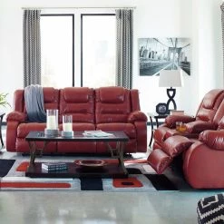 Signature Design By Ashley® Vacherie - Reclining Sofa & Loveseat Set