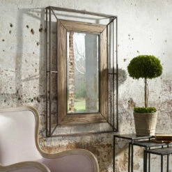 New ✨ Accessories Uttermost Ward Open Framed Wood Mirror 🔥 12 Accessories Uttermost Ward Open Framed Wood Mirror